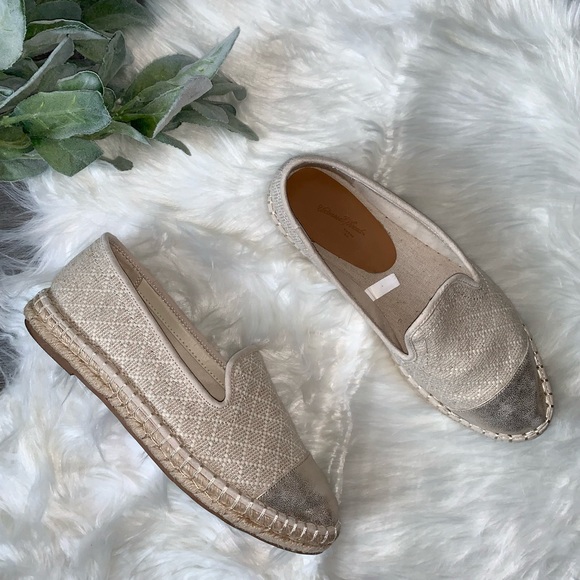 Universal Thread Shoes - Gold and Tan Universal Thread Espadrille Flats